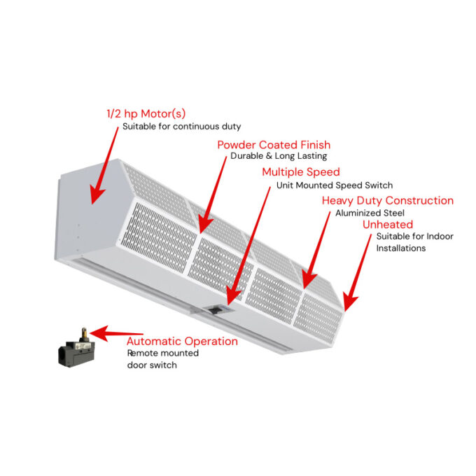 Berner Air Curtain 1 BERNER CHD10 Air Curtain with FEATURES